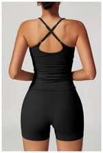 mikeyoga Breathable Sports Bra Fitness Top Women Underwear Yoga Bra Shockproof Crop Top Push Up Vest Sport Bra Gym Workout Top