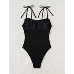 2026 New Black Sexy One Piece Swimsuits Closed Women Swimwear Push Up Swimming Wear Body Bathing Suits Beachwear Pool Bather