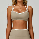 Sexy Back Sports Bra Top Women's Push-Up Yoga Underwear Fitness Top Running Workout Yoga Top Soft Beauty Back Bras Gym Underwear