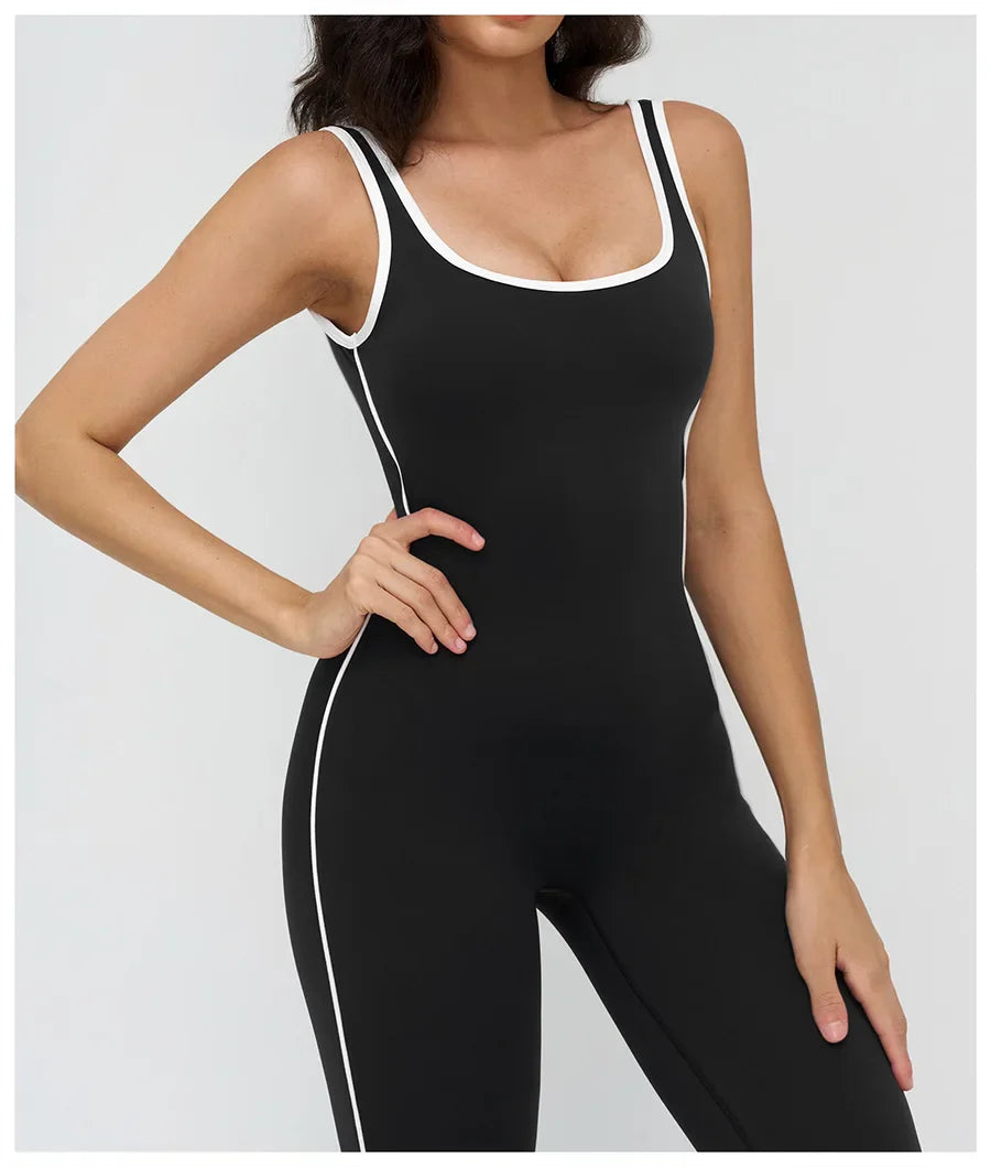 Women Jumpsuit Gym Set Yoga Suit Back Cross Sportswear Sports Jumpsuit Fitness Dance Performance Rompers Workout Bodysuits
