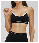 Yoga Bra U-Shaped Adjustable Shoulder Strap Cross Back Women Fitness Sports Bra Top Gym Yoga Athletic Tight Workout Jog Soft Pad