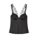 TFMLN Women Lace Splice Sexy Sling Sleeveless Tops 2026 New Fashion Deep V Neck Elegant Outfit Chic Street Casual Clothing