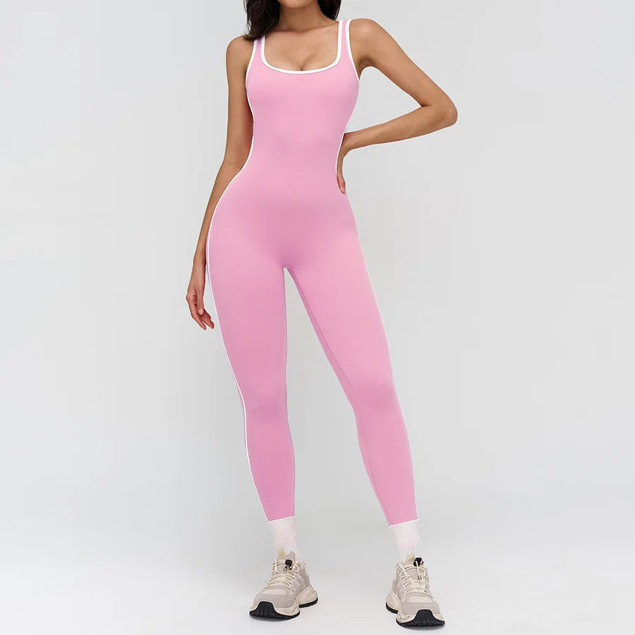 Women Jumpsuit Gym Set Yoga Suit Back Cross Sportswear Sports Jumpsuit Fitness Dance Performance Rompers Workout Bodysuits