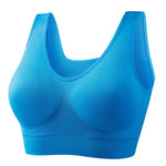 Women Wireless Sports Bra Fitness Running Vest Gym Workout Underwear Padded Tops Bralette Breathable Brassiere Push Up Bras