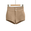 New American Style Solid Color Basic Hot Girl Sexy Hip-enhancing High-waisted Bodycon Shorts For Woman Casual Elegant Y6W8 test