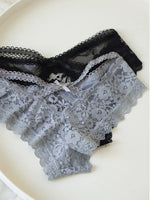 Lace Thin Sexy Girls Panties Seamless Women Briefs Thong Hollow Out G String Underwear Transparent Female Low Waist Lingerie