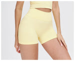 High Waist Shorts Seamless Yoga Shorts Workout Fitness Lift Peach Butt Fitness Tight Gym Running Body Shaper Pants Ribbed Shorts