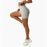 Summer Seamless High Waist Yoga Shorts Elasticity Sports Leggings Women Breathable Cycling Shorts Buttock Lift Gym Shorts Women