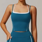 Breathable Sports Bra Women Shockproof Fitness Tops Push Up Gym Crop Top Brassiere Sport Bras Gym Workout Top Seamless Yoga Bra