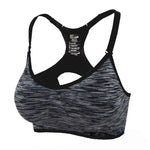 women yoga wireless cross back sports bra quick dry shock proof fitness push up yoga running bra active sportswear vest tops