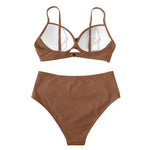 Push Up Bikini Leopard Swimsuit Women Sexy Solid Swimwear Female Floral Bathing Suit Ruched Beachwear XL High Waist Bikini 2026