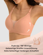 6pcs Women’s Bra Panties Everyday Wireless Push Up Lingerie Soft Briefs Seamless Bralettes, Breathable Padded Comfort Underpants