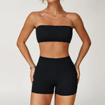 Yoga Set 2PCS Fitness Suit Women's Tracksuit Sportswear Workout Sports Bra High Waist Leggings Gym Clothing Sports Shorts Suits