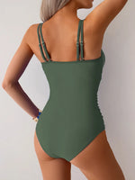 Vintage Mesh Patchwork One Piece Swimsuit Women Black Double Strap Pleate Transaprent Slim Tummy Control Swimwear 2025 Monokini