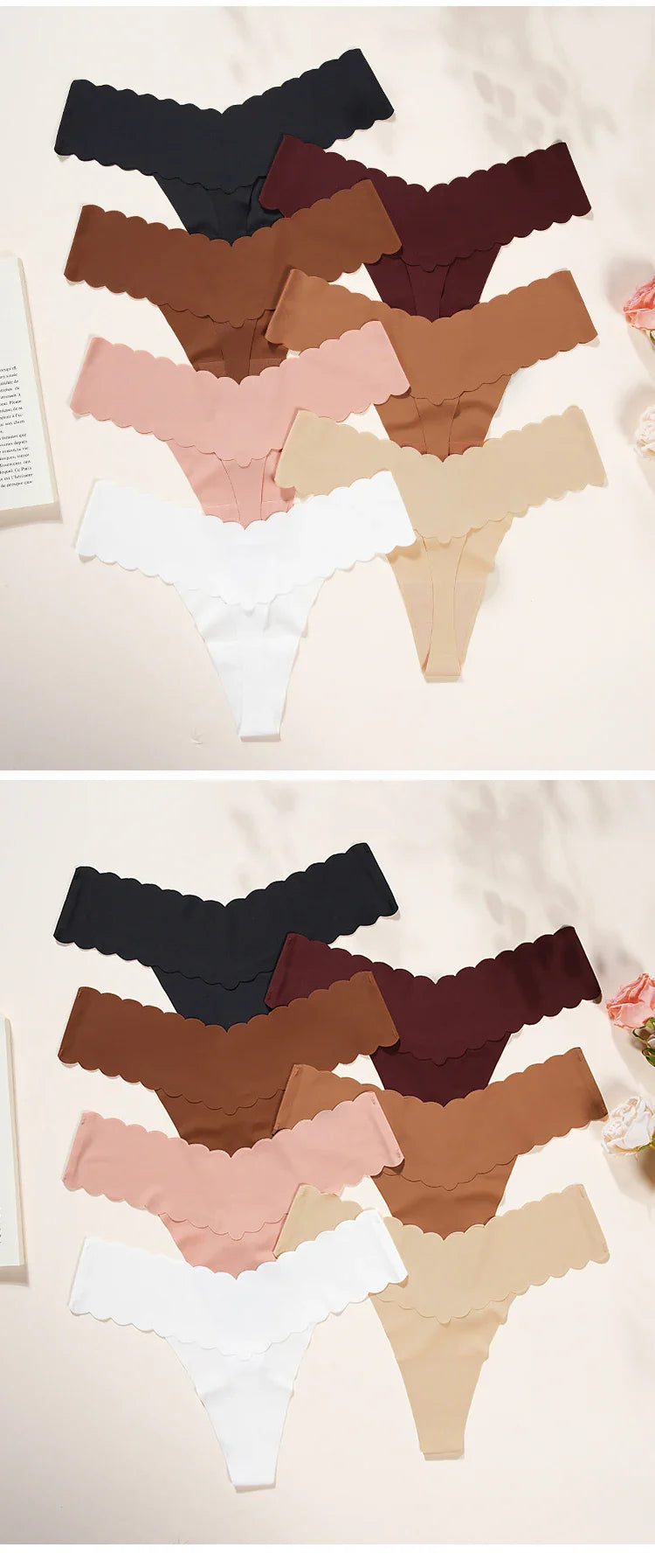 Ice Silk Women Panties Seamless Sexy G String Thong Underwear T Back Sports Yoga Girls Briefs Underpants Plus Size S-XL