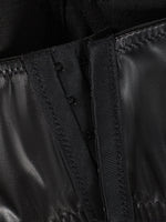 Sexy Black Short Leopard Print Shapewear Tube Top Strap Back Button Women's Erotic Crop Top Camisole Casaul Pure Desire HVVI