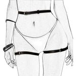 Adult Sex Toys BDSM Bondage Gear Adjustable Handcuffs Ankle Cuffs Open Leg Restraint Fetish Restraints Collar No Vibrators SM 18