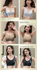 Sexy Lifting Seamless Underwear Women's Small Breasts Gathering No Steel Ring Bh Upper Holder Breast Adjustable Ladies Bra M-6XL