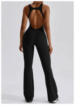 Women Fitness Bodysuit Backless One Piece Yoga Set Jumpsuit Sports Gym Workout Clothes Tights Active Wear Slim Playsuit Female