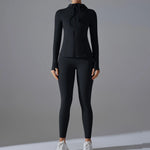 New Yoga Set 2PCS Sports Outfits Women Clothes Fitness Tracksuit Gym Legging Workout Long Sleeved Female Yoga Suit Sportswear