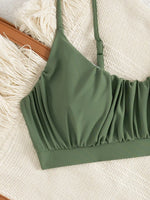 Sexy High Waist Bikini Set 2026 Women Pleate Push Up Two Piece Swimsuit Brazilian Beach Bathing Suit Holiday Swimwear Biquini