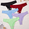 1pcs Women's Sexy Thong Low-Rise Multi-Color G-string Solid Color Heart Buckle Panty Thin Breathable Skin-Friendly Underwear test