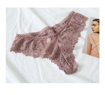 Lace Sexy Girls G String Panties Women Briefs Transparent Thong Thin Hollow Out Underwear Female Low Waist Lingerie Size S-XL