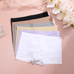 Women's Seamless Panties Sports Boxers Underwear Female Solid Color Comfortable Briefs Cozy Lingerie Intimate Underpants S-XL