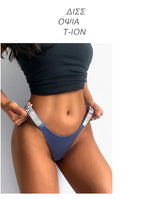 Low Waist Sexy Women Thongs Panties Rhinestones letter Diamonds G String Sports Thong Shorts Briefs T-back Fitness Size S-XL