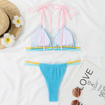 2026 New Fashion Sexy Bikini Solid Swimsuit Women Swimwear Push Up Set Brazilian Bathing Suit Summer Beach Wear Swimming