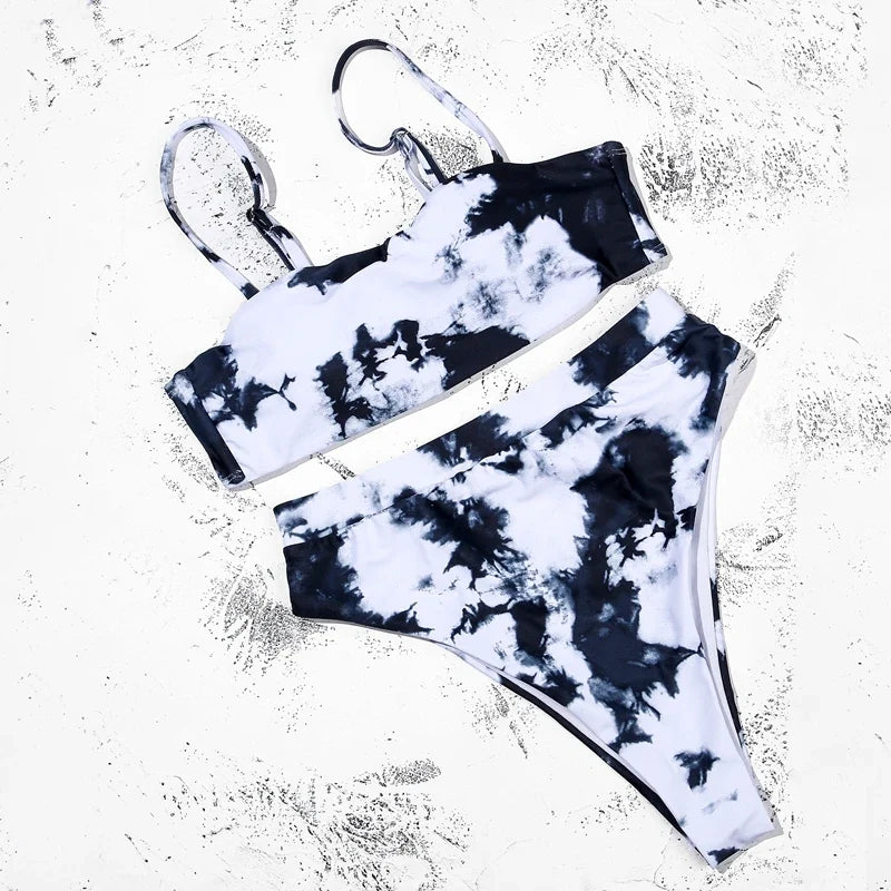 ZTVitality Sexy Bikinis Solid Push Up Bikini 2021 Hot Sale Padded Bra Straps High Waist Swimsuit Female Swimwear Women Biquini