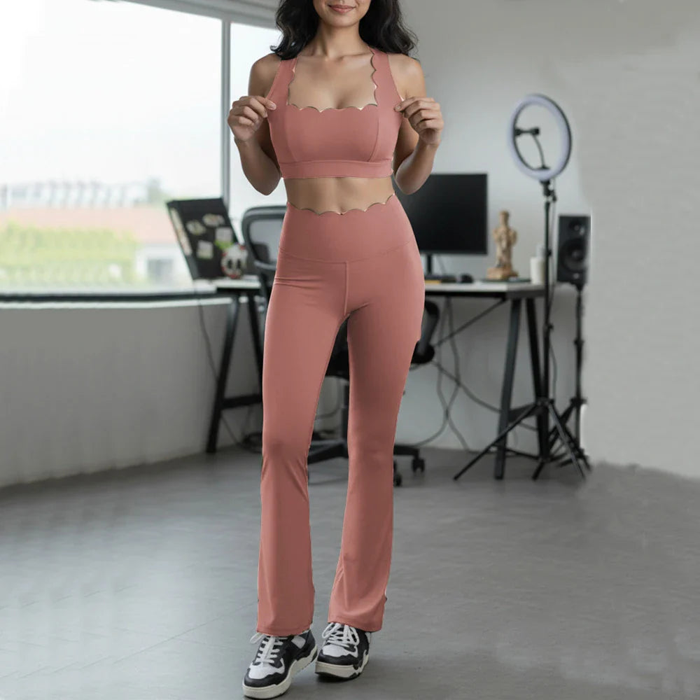 2PCS Pad Women Gym Fitness Yoga Set Squat Proof Fit Legging Running Shorts Sportswear Active Wear Workout Legging Clothes XP292