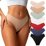 7PCS/Set Women High Waist Seamless Underwear Breathable Comfort Briefs S-2XL