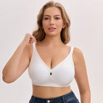 Women's Seamless Wire-Free Bra, Comfortable Everyday Underwear Full Cup Adjustable Straps Comfortable and Breathable Bra