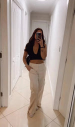 Sexy Solid Backless Crop Halter Top Women Summer 2024 Y2K Clothes Grunge High Street Style Club Sleeveless Cami Top Streetwear