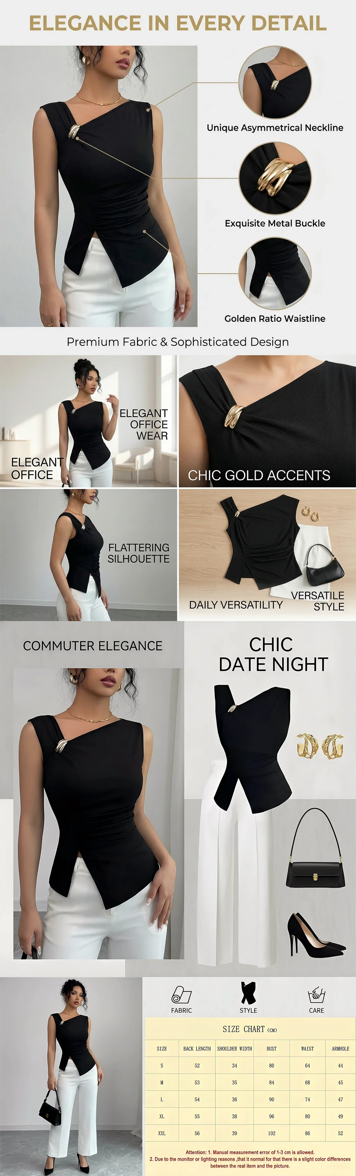 Womens Tank Top Asymmetric Ruched Split Decor Tank Top Ruched Blouse Fitted Elegant Chic Apparel Tops Spring Summer Daily Shirts