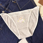 Cotton Girls Panties Cute Cat Sexy Japanese Lace Women Briefs Lady ThongUnderwear G String Female Low Waist Lingerie