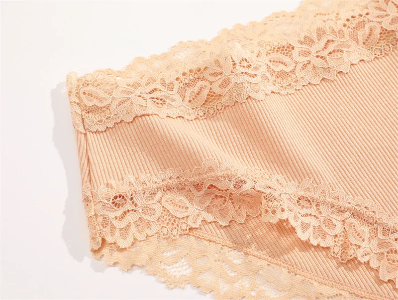 Sexy Cotton Lace Panty Women Low Waist Panties Underwear S-XL Solid Color Ladies Briefs Lingere Underware Comfortable Women