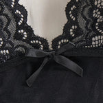 Transparent Lace Nightgown Sexy Sleepwear Female Exquisite Homewear V-neck Bra Thong Set Sleeveless Nightdress Hot Tulle Dress