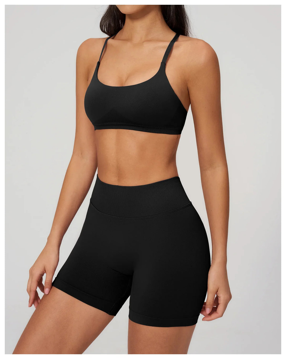 Backless Yoga Bra Woman Gym Tops Sports Bra Strap Cross Back Womens Underwear Adjustable Shoulder Strap Inner Padded Yoga Vest