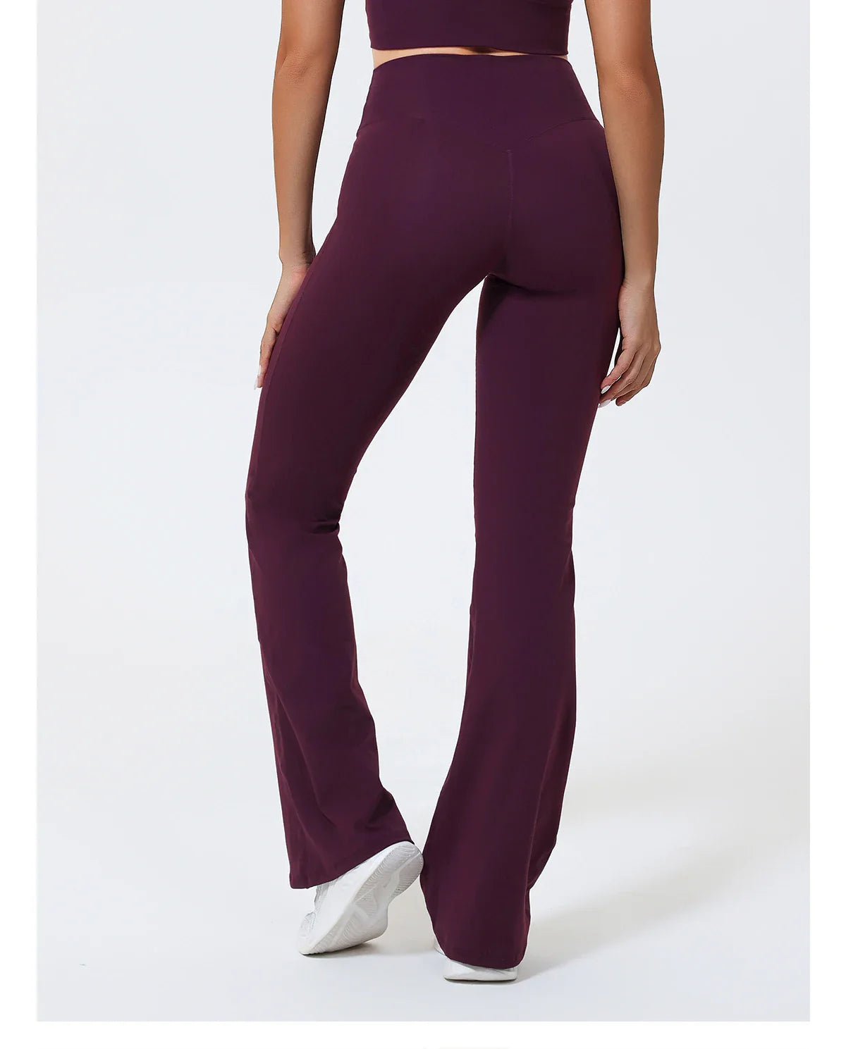 Hearuisavy Summer Woman Workout Flared Pants Leggings Pilates Fitness Trousers High Waist Butt Lifting Yoga Bell-Bottom Pants
