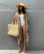 Beach Cover Ups for Swimwear Women Black Tie Dye Kimono Swimsuit Cape Summer Dress 2022 Beachwear Outfits Sales