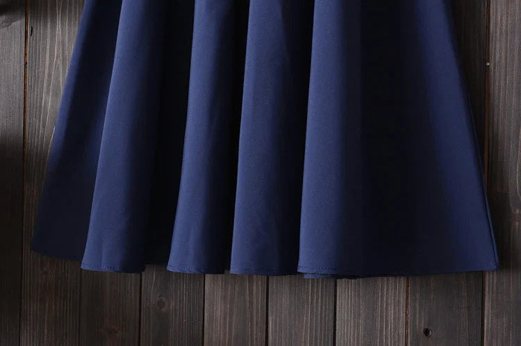 Midi Knee Length Summer Skirt Women With BeltFashion Korean Ladies High Waist Pleated A-line School Skirt Female