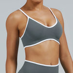 High Strength Sports Bra Seamless Yoga Top Women Fitness Gym Active Wear Back Cross Workout Push-up Fitness Running Underwear