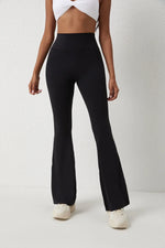 DIAS FIT JOY Peach flared pants for women's yoga high waisted and hip lifting tight pants wide leg fitness pants quick drying