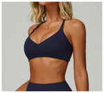 Hearuisavy Breathable Sports Bra Women Quick Drying ShockProof Gym Workout Top Casual Yoga Clothing Push Up Running Fitness Bras