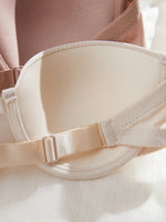 3Pcs/Set Demi Cup Seamless Women's Underwear Set Strapless Push up Bra Female Smooth Underwire Support Bra