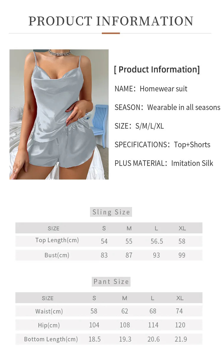 Summer New Style Sexy Backless Camisole Dress Women’s Faux Silk Ice Silk Nightgown, Comfortable & Breathable