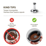 Coffee Powder Tamper for Boschmachine Tassimo Reusable Coffee Capsules Stainless SteelPowder Hammer