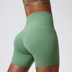 Hearuisavy Summer Soft Sports Shorts Buttock Lift Gym Leggings Women High Waist Yoga Shorts Women Running Cycling Workout Shorts
